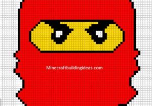 Coloriage Pixel Art A Imprimer Gratuit Red Ninjago Perler Design Perler Beads Pinterest