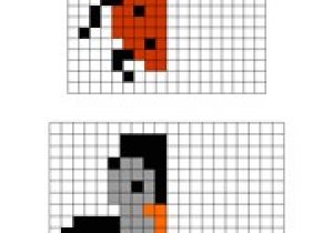 Coloriage Pixel Art Animaux Exercices Gratuits   Imprimer Symétrie Axiale Sur Quadrillage