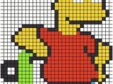 Coloriage Pixel Art Chat Coloriage Monsieur Burns the Simpsons Yarn Pinterest