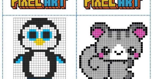 Coloriage Pixel Art Facile Fichier Mod¨les Pixel Art Pour Les Temps D Autonomie