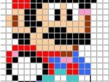 Coloriage Pixel Art Mario Exercices Gratuits   Imprimer Symétrie Axiale Sur Quadrillage