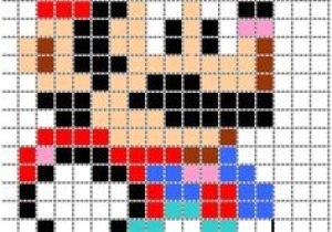 Coloriage Pixel Art Mario Exercices Gratuits   Imprimer Symétrie Axiale Sur Quadrillage