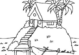 Coloriage Plage Palmier Coloriage Palmier Maison Pres De La Plage Jecolorie