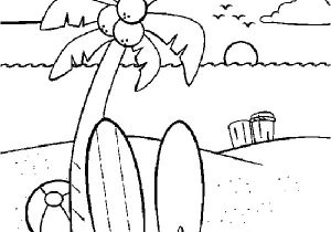 Coloriage Plage Palmier Dessins Et Coloriages Page De Coloriage Grand format   Imprimer