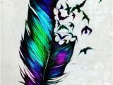 Coloriage Plume De Paon Watercolor Feather Tattoo Bing