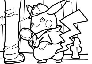 Coloriage Pokemon Detective Pikachu Dessin A Imprimer Detective Pikachu