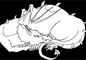 Coloriage Pokémon Légendaire Clipart Sleeping Dragon Line Art