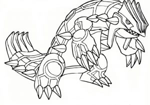 Coloriage Pokemon Legendaire Groudon Groudon Coloriage Groudon Pokemon   Imprimer Et Colorier