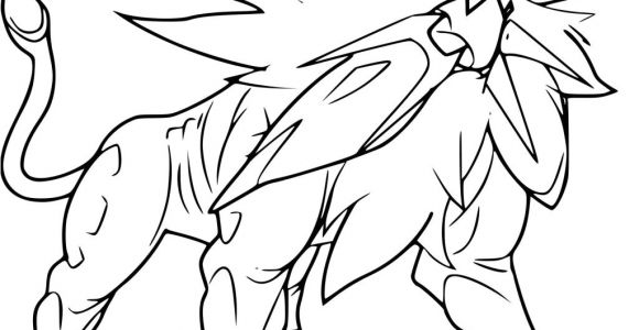 Coloriage Pokemon Legendaire soleil Et Lune Coloriage solgaleo Pokemon Imprimer Avec Coloriage Pokemon