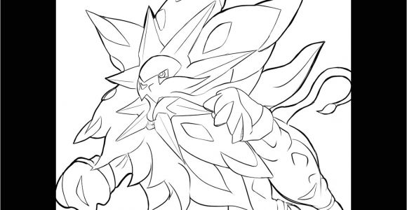 Coloriage Pokemon Lunala Et solgaleo Speed Drawing ソルガレオ solgaleo Pokemon Sun Dessiner