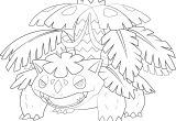 Coloriage Pokemon Mega Evolution Mega Venusaur Line Art by Alcadeas1