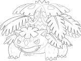 Coloriage Pokemon Mega Evolution Mega Venusaur Line Art by Alcadeas1