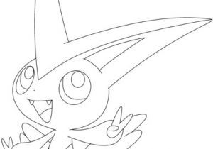 Coloriage Pokemon Victini Coloriage Pokémon Victini