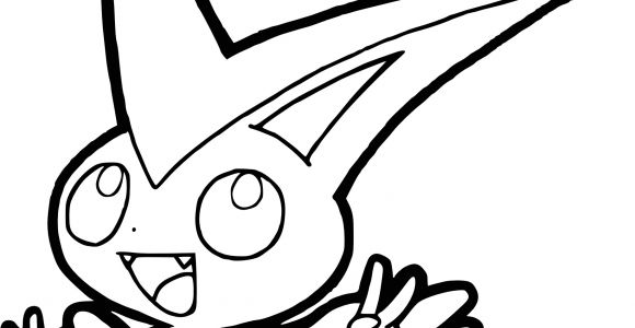 Coloriage Pokemon Victini Coloriage Victini Pokemon   Imprimer
