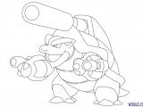 Coloriage Pokemon Xyz A Imprimer Coloriage Méga tortank Pokemon X Et Y   Imprimer