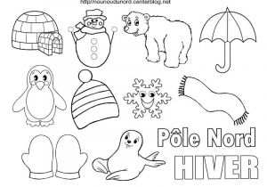 Coloriage Pole nord Imprimer Coloriage Hiver