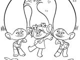 Coloriage Popi Coloriage Poppy with Satin and Chenille From Trolls Dessin