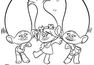 Coloriage Popi Coloriage Poppy with Satin and Chenille From Trolls Dessin