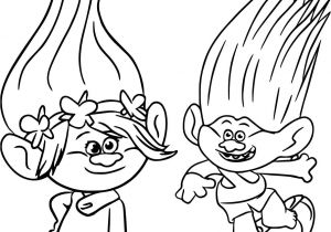 Coloriage Popi Coloriage Trolls Poppy Skateboard Dessin