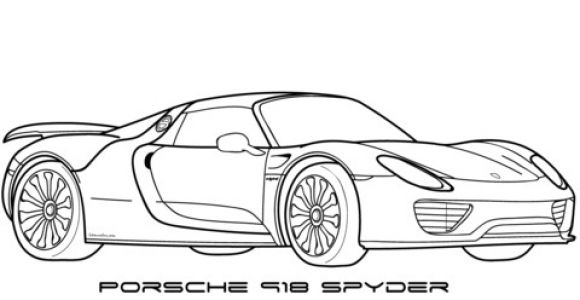Coloriage Porsche 911 Coloriage Porsche 918 Spyder