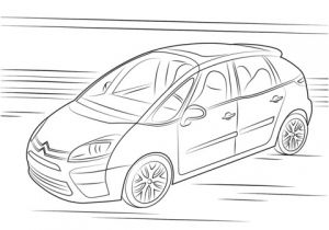 Coloriage Porsche à Imprimer Coloriage Citro N C4 Picasso