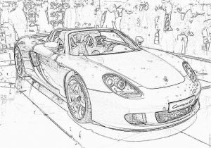 Coloriage Porsche Carrera Gt Coloriage Porche Carrera Gt   Imprimer Pour Les Enfants Dessin