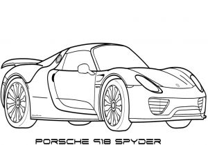 Coloriage Porsche Carrera Gt Porsche 918 Spyder Drawing at Getdrawings