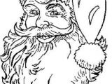 Coloriage Portrait Pere Noel Coloriages Pere Noel En Portrait Page 1 Noel