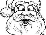 Coloriage Portrait Pere Noel Coloriages Pere Noel En Portrait Page 1 Noel