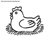 Coloriage Poule De Paques A Imprimer Gratuit Coloriage Poule De Pâques Dessiné Par Nounoudunord