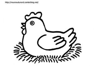Coloriage Poule De Paques A Imprimer Gratuit Coloriage Poule De Pâques Dessiné Par Nounoudunord