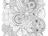 Coloriage Pour Adultes Anti Stress Flowers Abstract Coloring Pages Colouring Adult Detailed