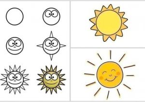 Coloriage Pour Apprendre A Dessiner Plusieurs sortes De soleils