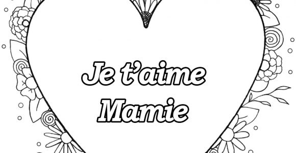 Coloriage Pour Fete Des Mamies Coloriage Spécial Fête Des Pères Coeur & Fleurs Je T