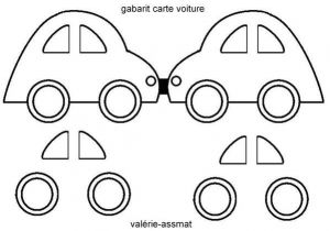 Coloriage Pour Fete Des Peres Carte Voiture Fete Des P¨res