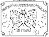 Coloriage Pour L Anniversaire De Maman Coloriage Joyeux Anniversaire Maman Gratuit Coloriage De