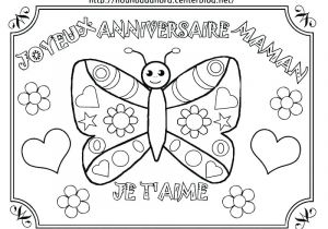 Coloriage Pour L Anniversaire De Maman Coloriage Joyeux Anniversaire Maman Gratuit Coloriage De