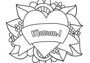 Coloriage Pour L Anniversaire De Maman Élégant Dessin A Colorier Coeur Maman – Mademoiselleosaki