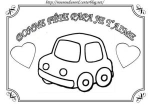 Coloriage Pour La Fete Des Peres A Imprimer Coloriage Voiture Pour La Fête Des Pères