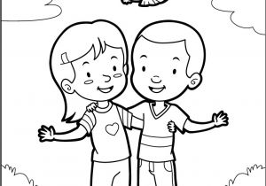 Coloriage Pour La Paix Coloriages Amis Et Une Colombe De La Paix Fr Hellokids