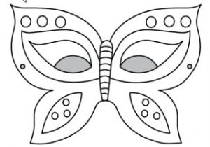 Coloriage Pour Le Carnaval Que Tu Seras Jolie Avec Ce Superbe Masque De Papillon Pour