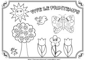 Coloriage Pour Le Printemps Coloriage Printemps Dessiné Par Nounoudunord