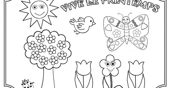 Coloriage Pour Le Printemps Coloriage Printemps Dessiné Par Nounoudunord