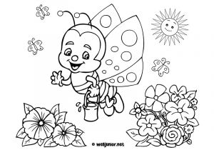 Coloriage Pour Le Printemps Coloriage204 Coloriage De Printemps A Imprimer Gratuit