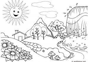 Coloriage Pour Le Printemps Dessin De Printemps 5