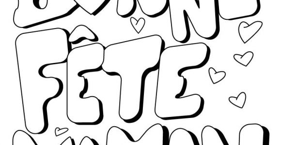Coloriage Pour Les Maman A Imprimer Coloriage Fªte Des M¨res Bonne Fªte Maman