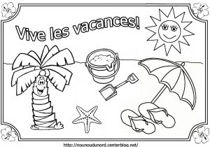 Coloriage Pour Les Vacances D'été Vacances Coloriages Thématiques All Interno Dessin