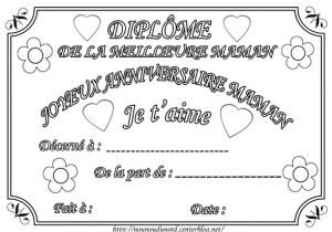 Coloriage Pour Ma Meilleure Amie Coloriage Diplome Anniversaire