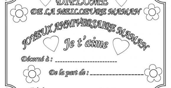 Coloriage Pour Ma Meilleure Amie Coloriage Diplome Anniversaire