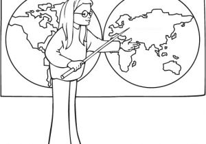 Coloriage Pour Maitresse D Ecole Coloriage De Maitresse D école A Imprimer